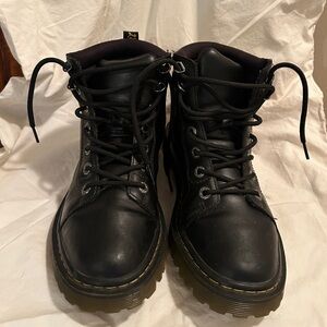 Dr. Martens Black Faora Lace-Up Leather Boot